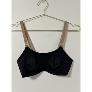 Knix Evolution Everyday Wireless Bra Unpadded Size 3 Black Nude‎ Reversible